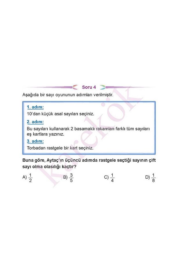 2026 LGS 8.Sınıf Cep Test 4lü Set Türkçe Paragraf Matematik Fen Bilimleri - 7