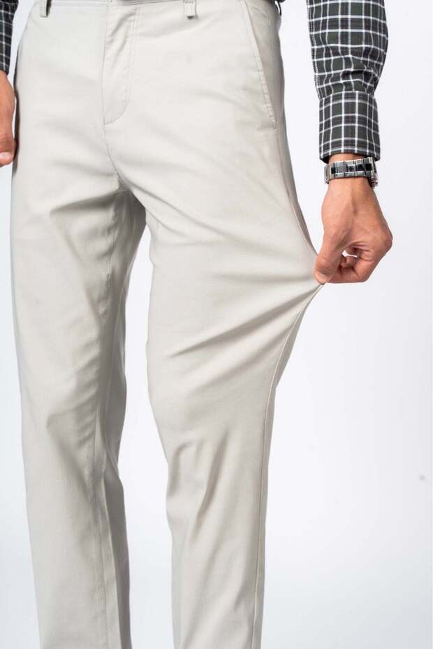 بنطلون تقني من مزيج مطاطي - أزرق داكن - 1