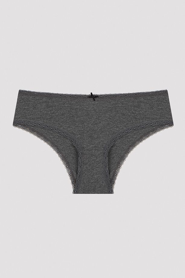 Daily Lace Pamuklu 3lü Gri Hipster Külot - 4