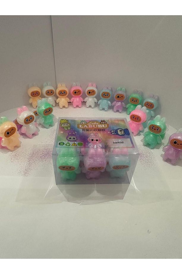 Labubu Hazır Slime Ele Yapışmaz Hazır 1 Adet Labubu Slaym Renkli, Yapışmaz, Eğlenceli Slime Oyunu - 6