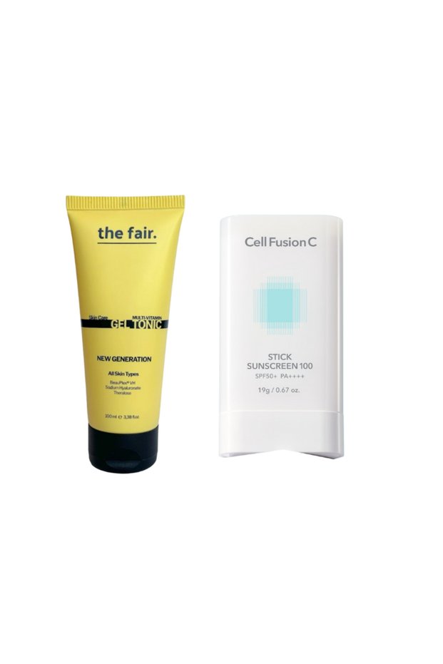 Multi Vitamin Gel Tonic 100 ml and Cell Fusion C Stick Sunscreen 19 g