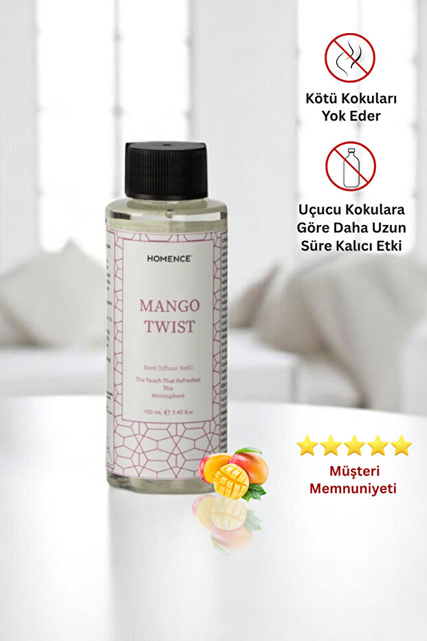 Mango Twist Bambu Çubuklu Oda Kokusu 100 ml Refill - 1