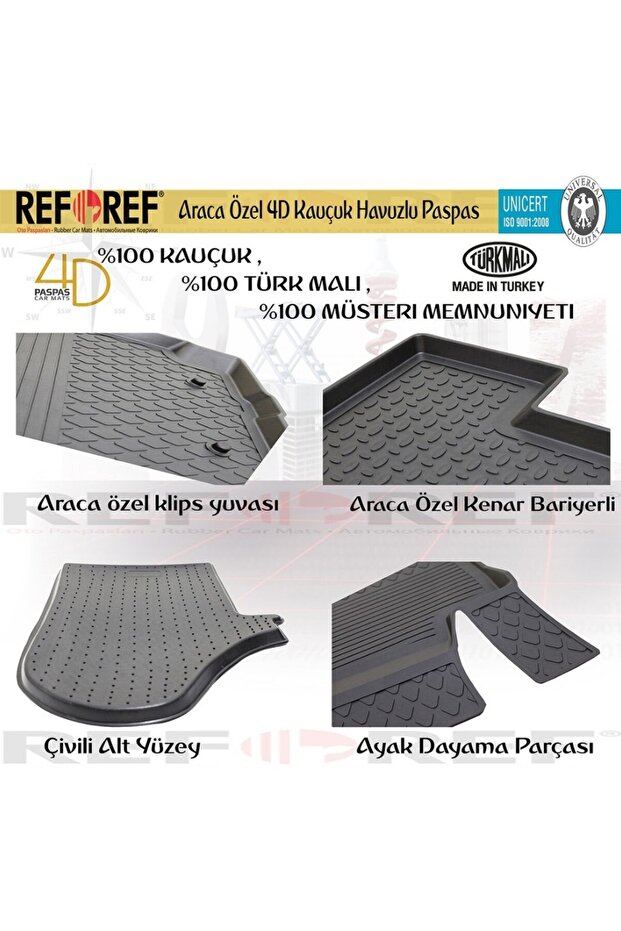 TOYOTA COROLLA 2013 2014 2015 2016 2017 4D HAVUZLU PASPAS - 4