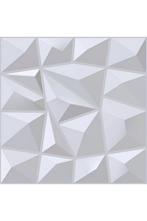 3 Boyutlu Boyanabilir PVC Duvar Paneli Prestij (50-50 cm 4 adet-1 metrekare) - 7