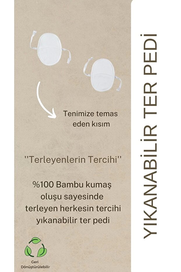 Yıkanabilir Ter Pedi ( 1 Çift) - 3