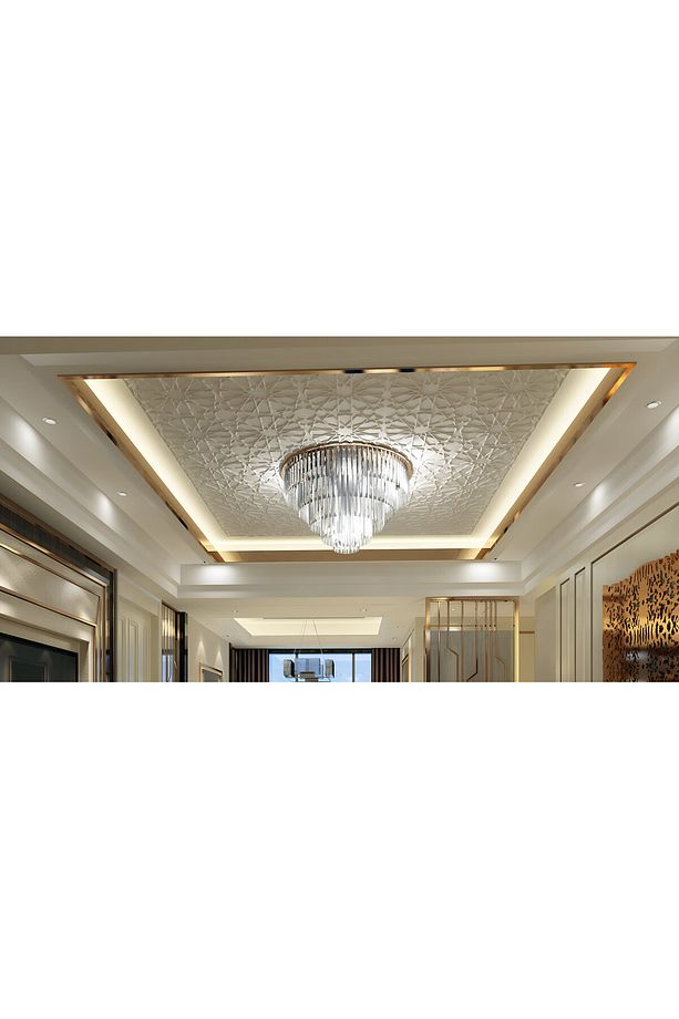 3 Boyutlu Boyanabilir PVC Duvar Paneli Selçuklu (50-50 cm 4 adet-1 metrekare) - 7