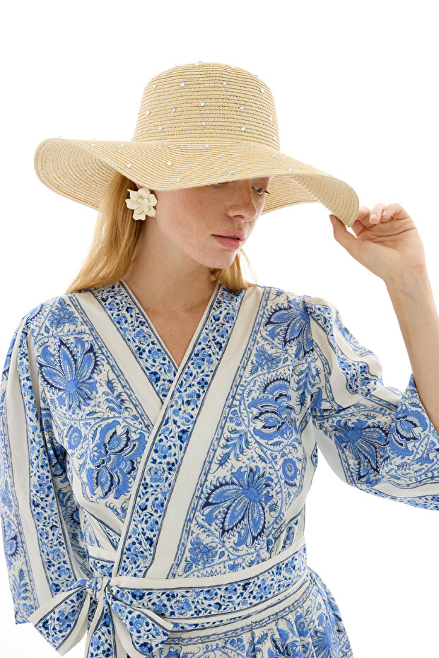 Basic Hasır Şapka Natürel - 5