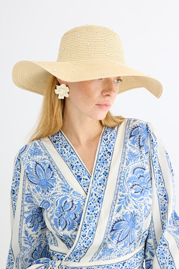 Basic Hasır Şapka Natürel - 2