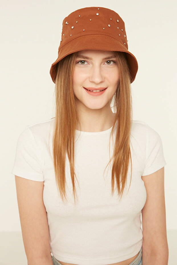 Bucket Hat with Stones on It for Women