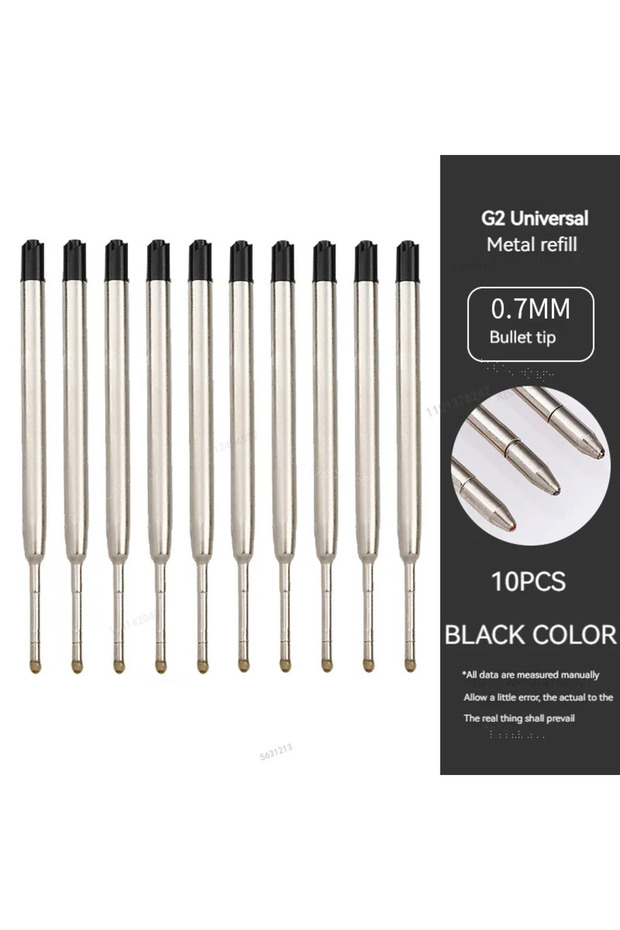20 PCS Black 5/10/20pcs L:3.9 In/99mm Ballpoint Pen G2 Refills for Medium Point blue red Black Ink R