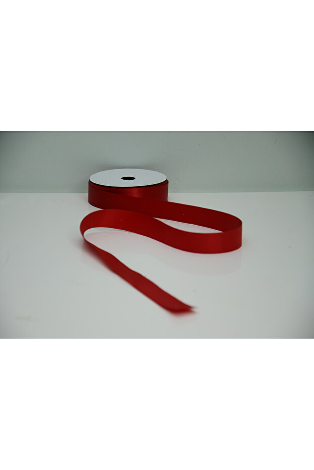 Red Satin Ribbon 2.5 cm X 10 Meters – Shiny Decorative Hobby and Packaging Ribbon