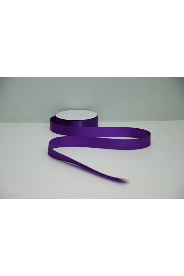 Purple Satin Ribbon 2.5 cm X 10 Meters – Shiny Decorative Hobby and Packaging Ribbon