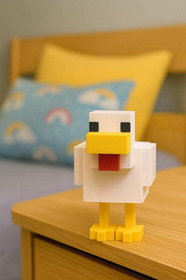 Minecraft Tavuk Figürü Model - 9cm - 3