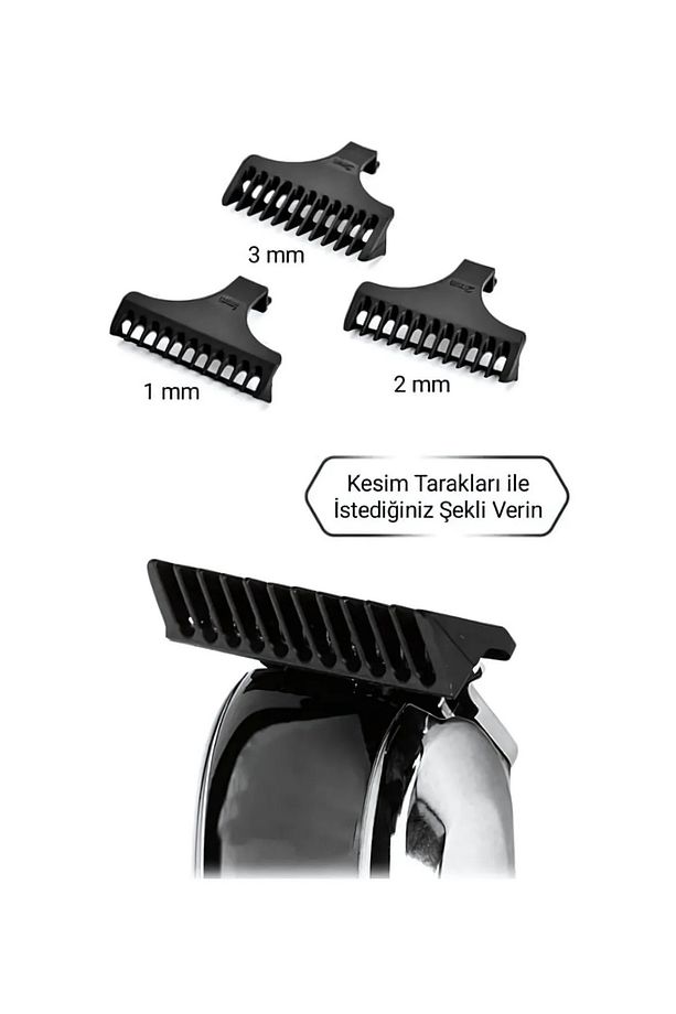 T-Bıçak Tıraş Makinesi Seti Saç Sakal Ense Vücut Lazer Epilasyon Öncesi Tıraş Makinesi - 3