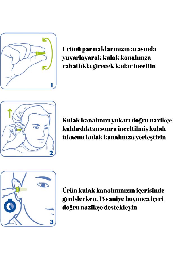 Contours (7400) Ergonomik Tasarımlı - Ders Çalışma - Uyku Kulak Tıkacı - 10 Çift - Standart Beden - 3