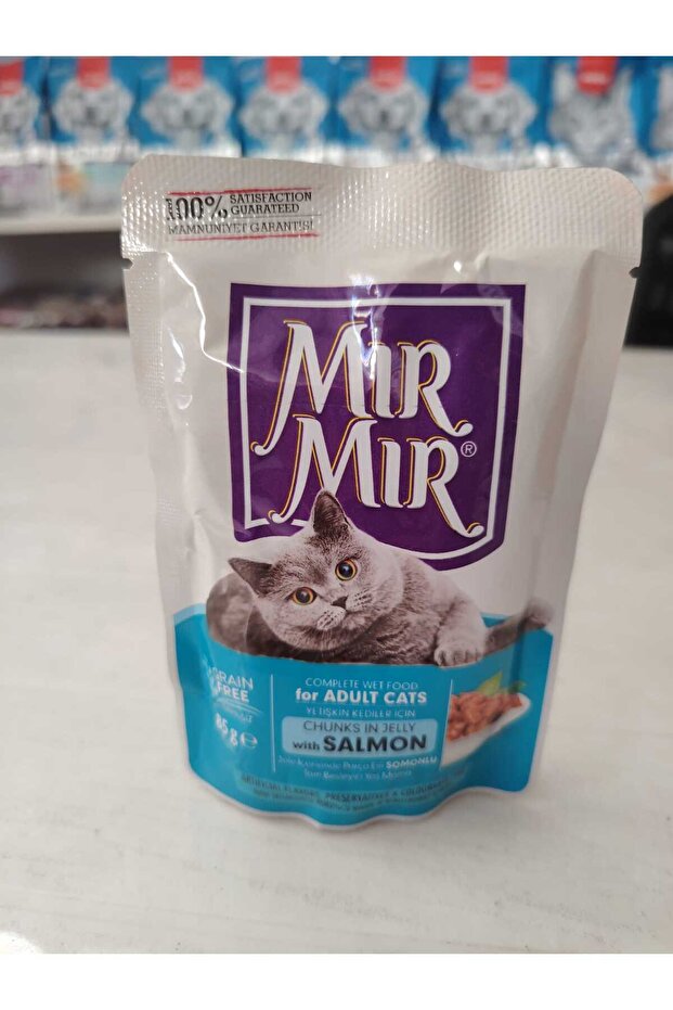 MIR MIR JÖLE İÇİNDE SOMONLU YAŞ MAMA 85 GR(24 ADET) - 2