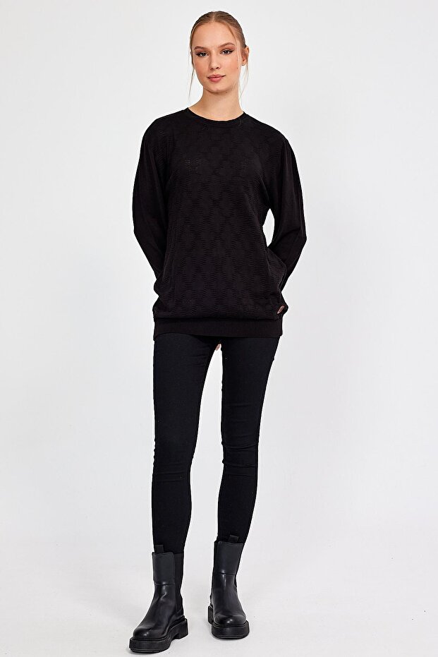 Jacquard Sleeve Knitwear Sweater (E20-5114)