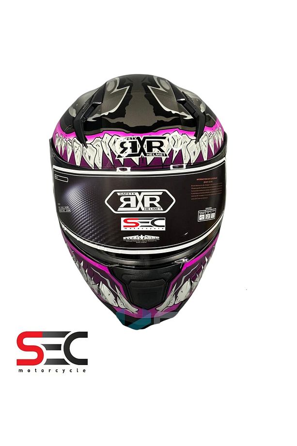 RXR HELMETS JK-908 Güneş Vizörlü Çene Açılır Kask - 4