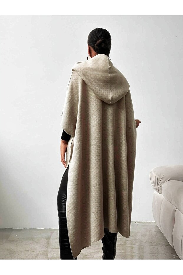 kapşonlu panço - 3