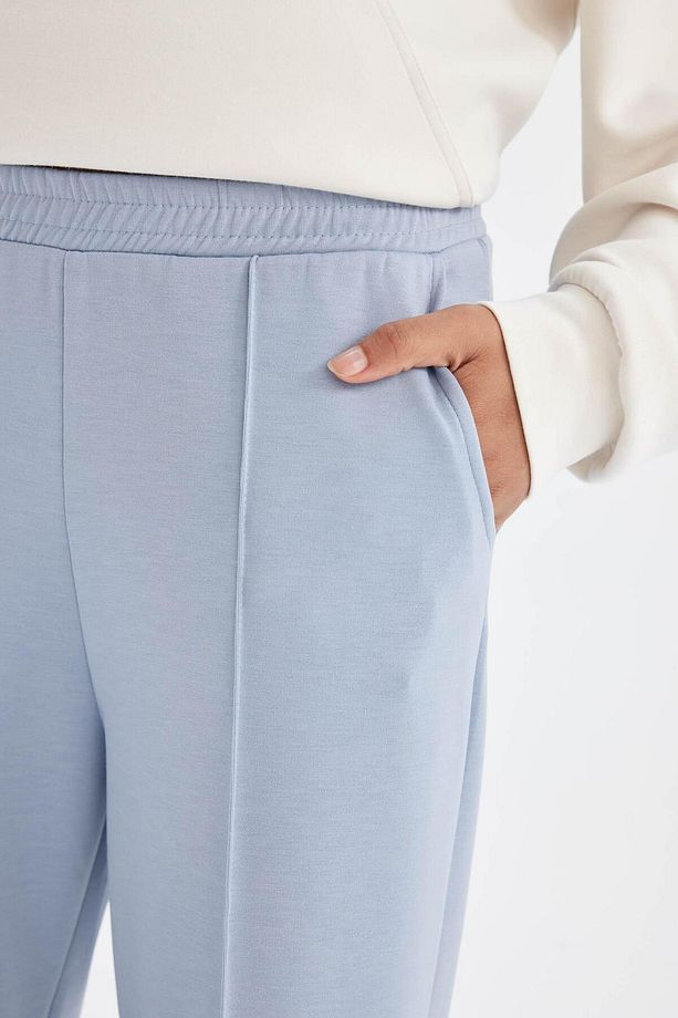 Fit Sporcu Jogger Eşofman Altı Basic Düz Standart Fit Geniş Paça Skuba Dalgıç Kumaş A5628ax24 - 8