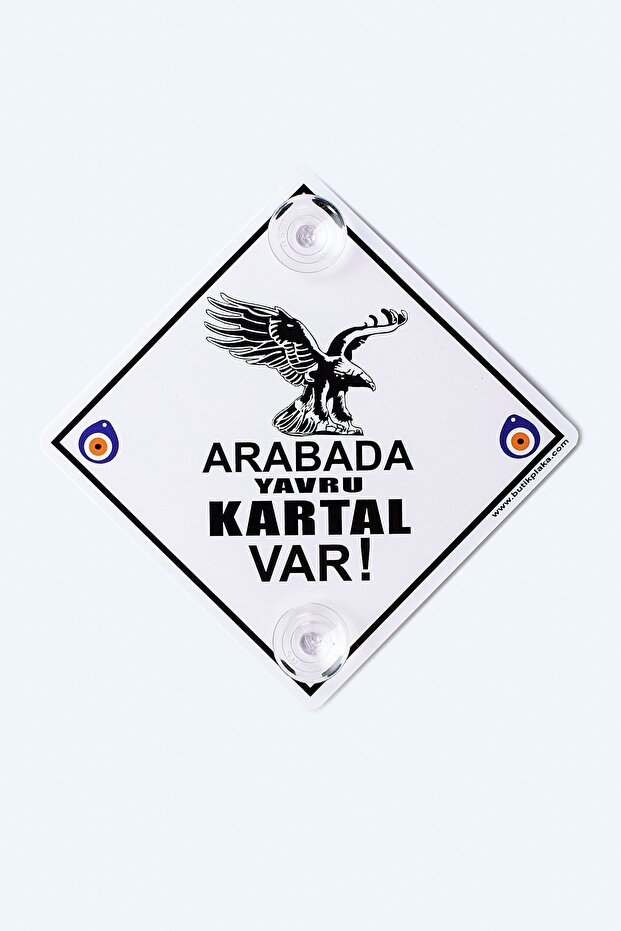 Caution: Baby in the Car/Plexiglass 3 mm Warning Sign 15X15 Cm/ Baby Eagle