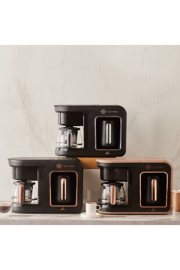 Hatır Plus Mod 5 In 1 Kahve Ve Çay Makinesi - 10 Fincan Kapasite - Sütlü Türk, Filtre Kahve - 6