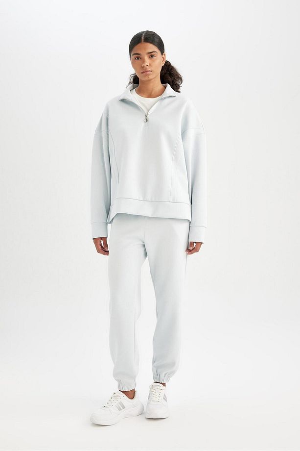 DeFactoFit Standart Fit Sporcu Jogger Eşofman Altı Bilek Boy Skuba Dalgıç C9382AX24AU - 4