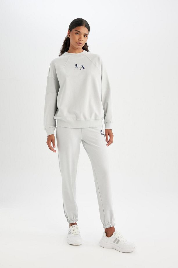 DeFactoFit Jogger Eşofman Altı NBA Los Angeles Lakers Oversize Geniş Kalıp Cepli Standart Boy C8105A - 1