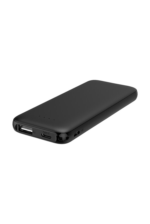 Thin 5B Slim Ultra ince 5000mAh Powerbank Taşınabilir Şarj Cijhazı Type-C / USB / Total Output 2.1A - 2