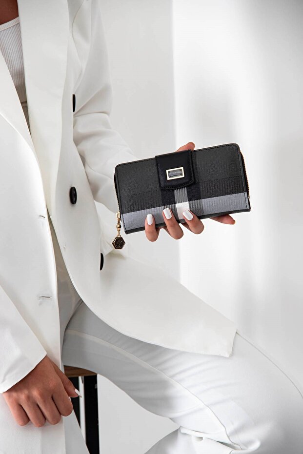 Black - Black Sp928 Women's Wallet & Card Holder