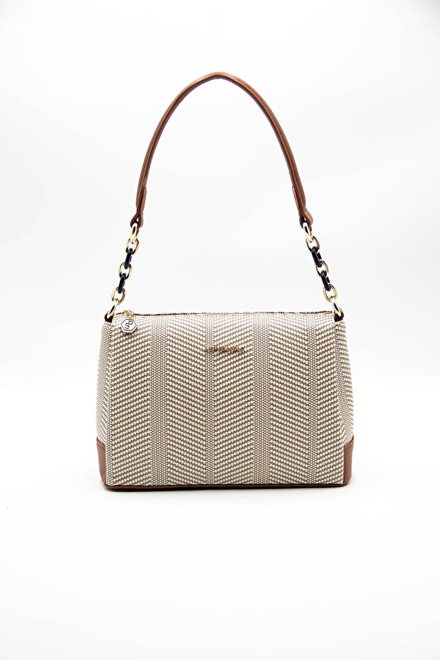 Bej - Taba SP910 Kadın Çapraz Çanta - 2