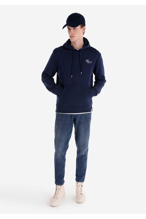 Loose Tapered Fit Erkek İndigo Denim Jean Pantolon - 3