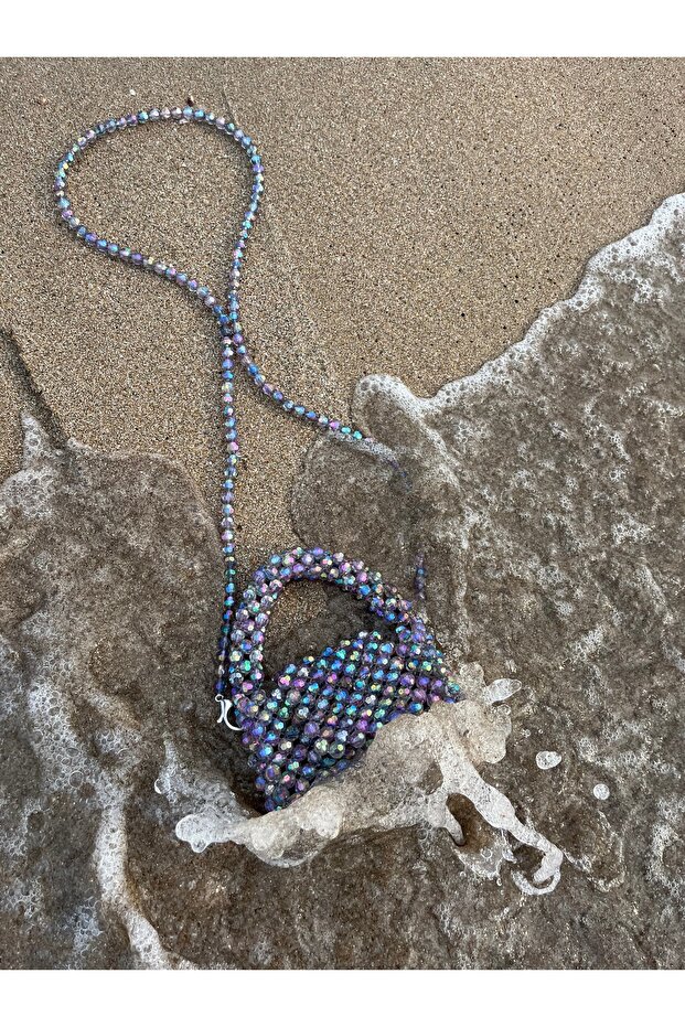 Mini Lotus Boncuk Çanta - 3