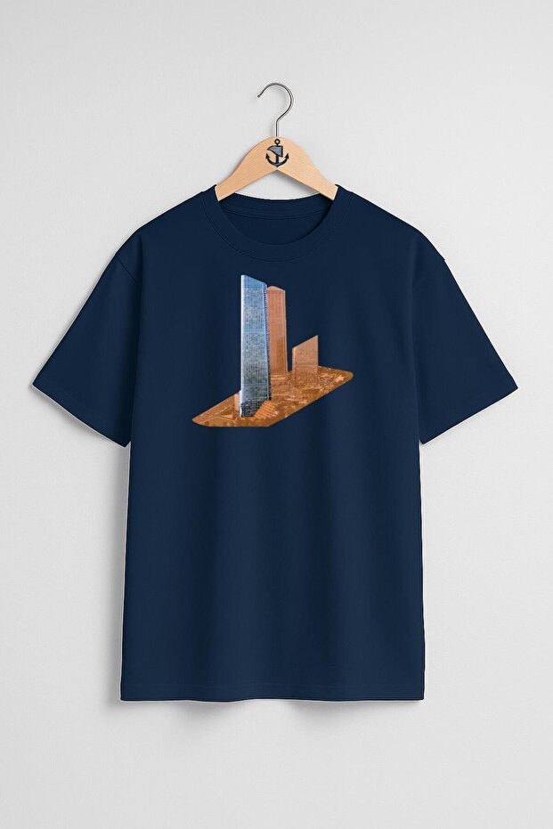 Oversize Skyland Vadiistanbul Chest Design Unisex T-Shirt