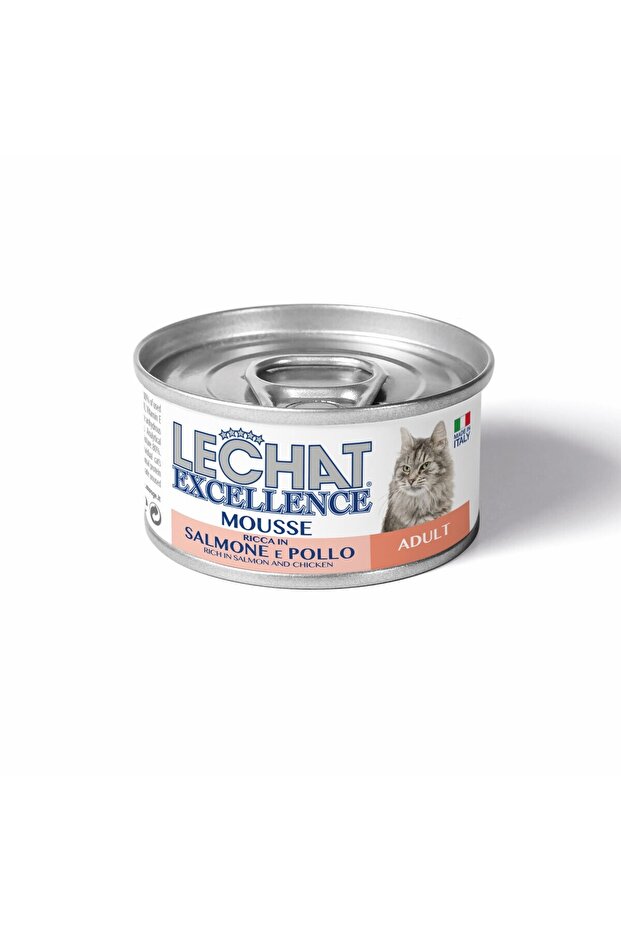 Cat Wet Food Mousse Salmon and Chicken - 85g - Lechat Excellence by Monge