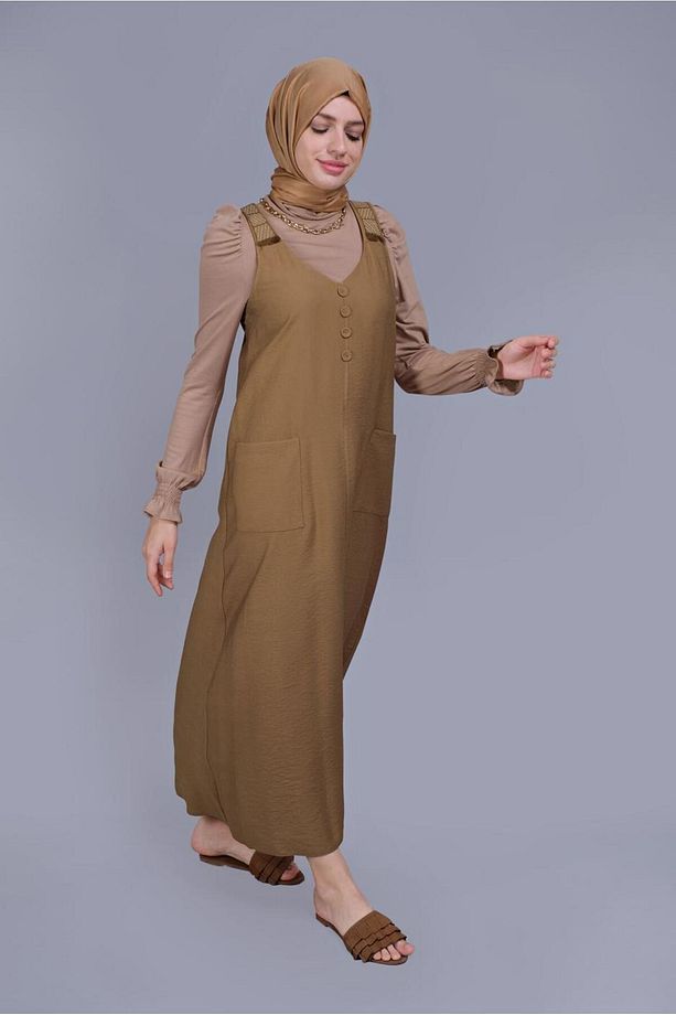 PÜSKÜL DETAYLI CEPLİ JİLE 40781 - 3