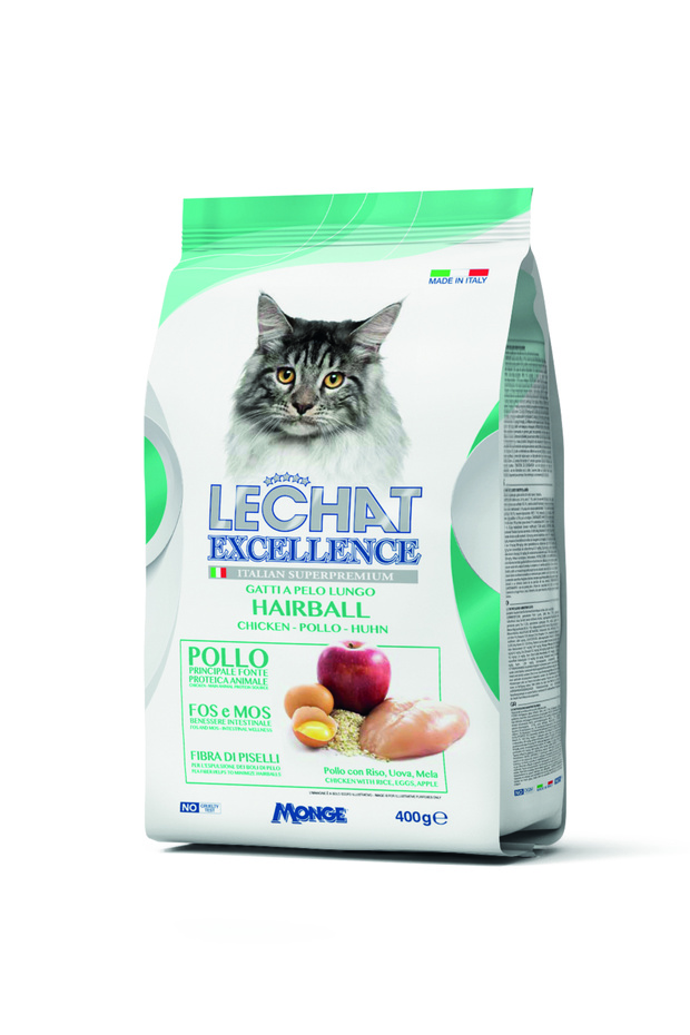 Cat Dry Food Hairball - 400g - Lechat Excellence by Monge