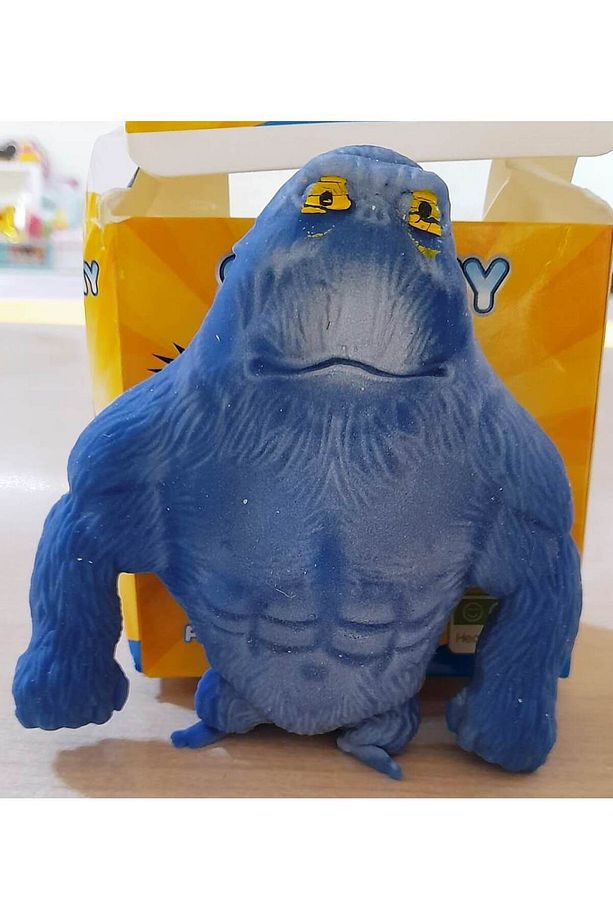 SQUISHY TOYS GORİL SUKUŞİ STRES GİDERİCİ OYUNCAK MAYMUN SQUİSHY KUMLU - 7