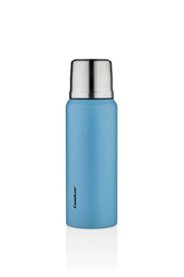 1 Liter Double Layer Steel Thermos - 24 Hours Hot, 48 Hours Cold, (Camping, Picnic, Office, Travel) Turquoise