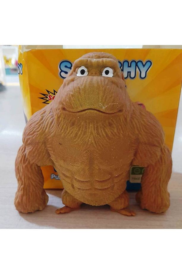 SQUISHY TOYS GORİL SUKUŞİ STRES GİDERİCİ OYUNCAK MAYMUN SQUİSHY KUMLU - 2