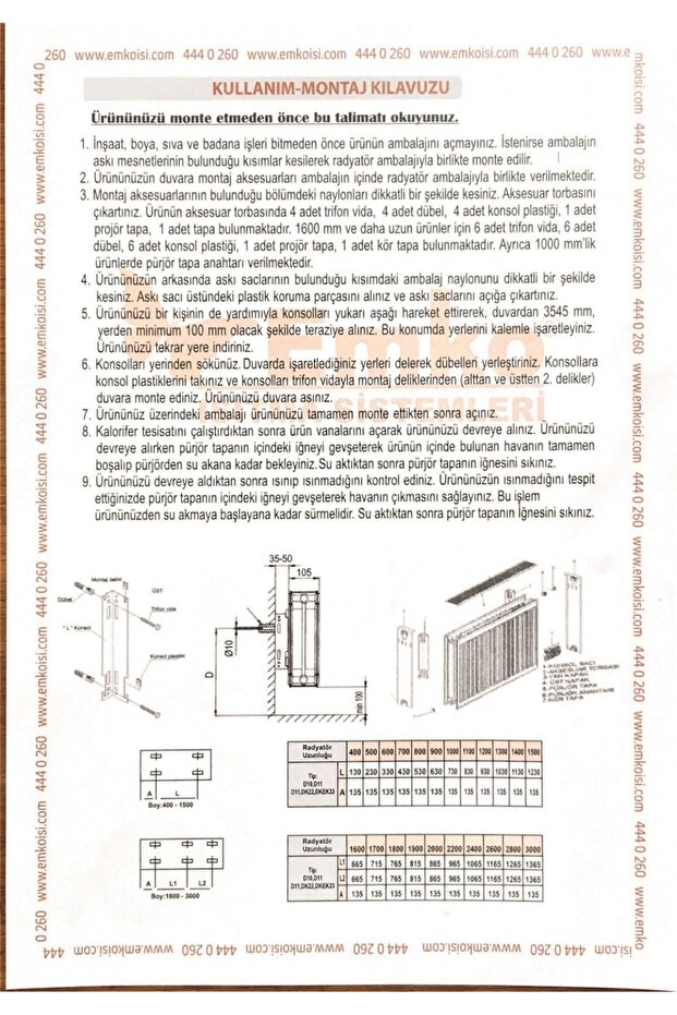 Panel Radyatör 400X1000 - 6