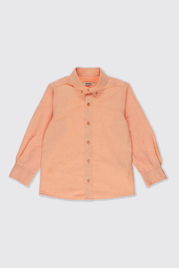 Erkek Bebek Basic Somon Oxford Gömlek - 1