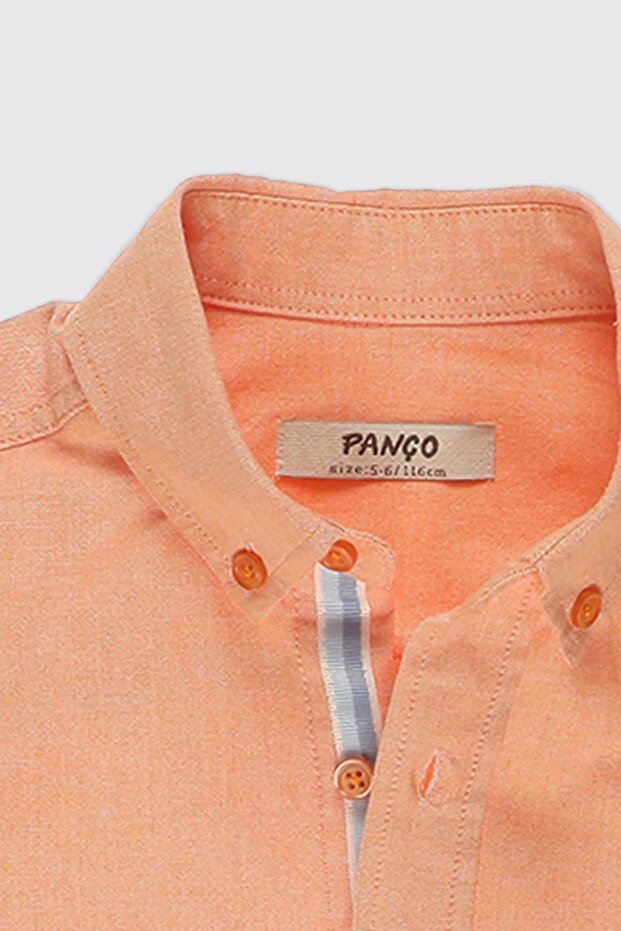 Erkek Bebek Basic Somon Oxford Gömlek - 3