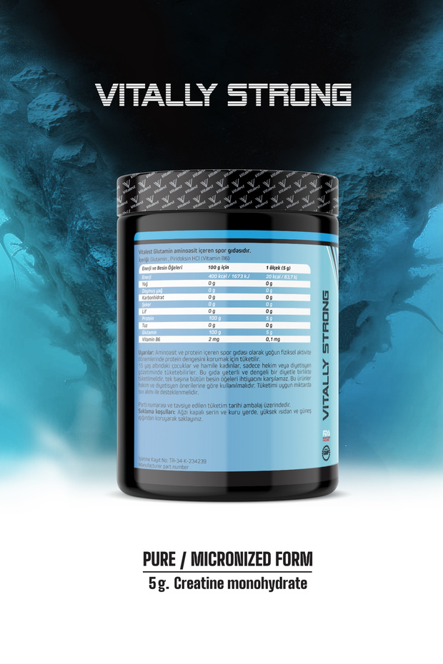 Glutamin Pure / Micronized Form 300 Gr. - 6