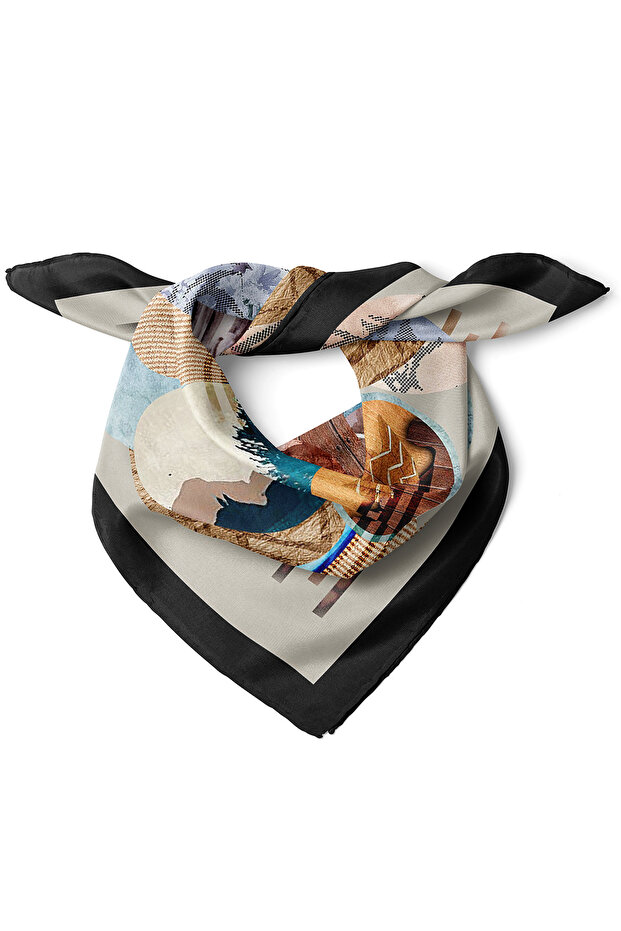 Planet Pattern Scarf Bandana 50X50 cm