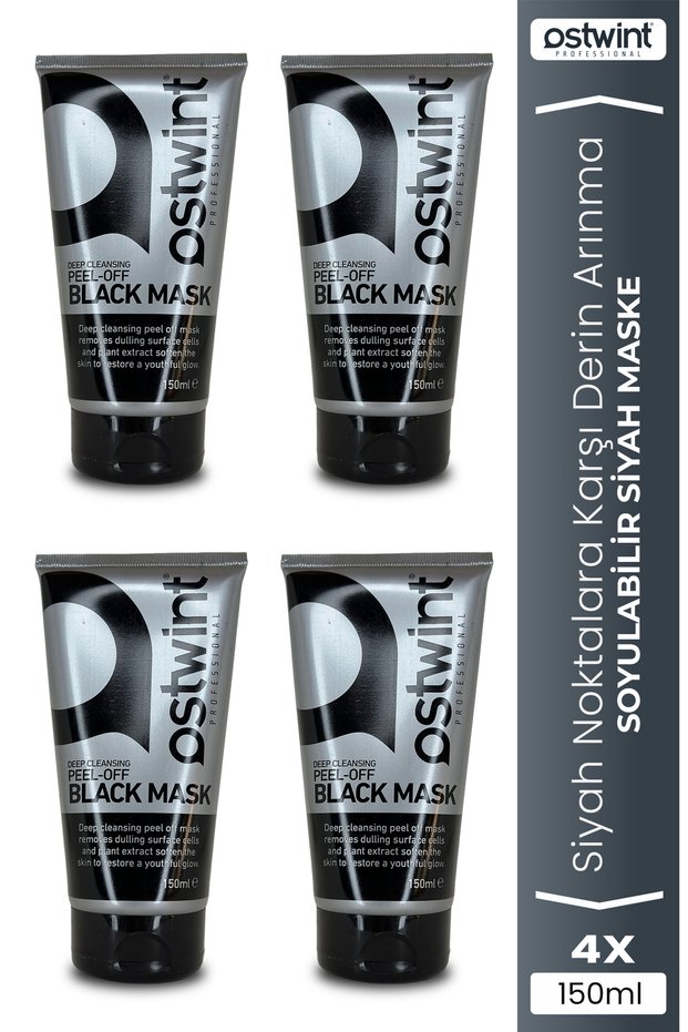 Peelable Black Mask 150 Ml X 4 Pieces