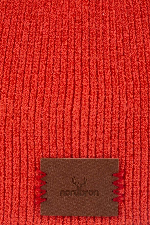 Unisex Açık Gül Yumuşak Desenli Bere Çizgili Esnek Kışlık Logolu Basic Triko Günlük Kullanım Saxa - 8