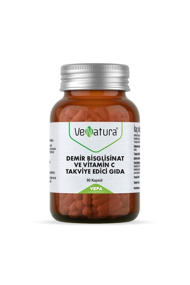 Demir Bisgilisinat Vitamin C 90 Kapsül - 1