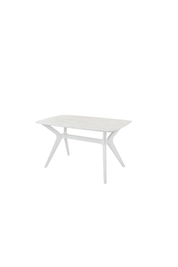 VİKTORİA MUTFAK VE SALON MASASI MARMO/BEYAZ 80X138 (Sadece Masa) - 2