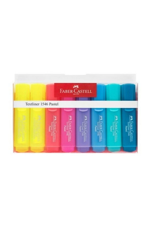 FABER ŞEFFAF GÖVDELİ PASTEL RENKLER 1546 8Lİ - 1